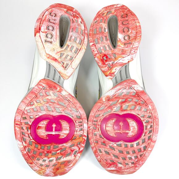 Gucci Technical Knit Floral Run Sneaker - Men’s 10.5 - Picture 6 of 8